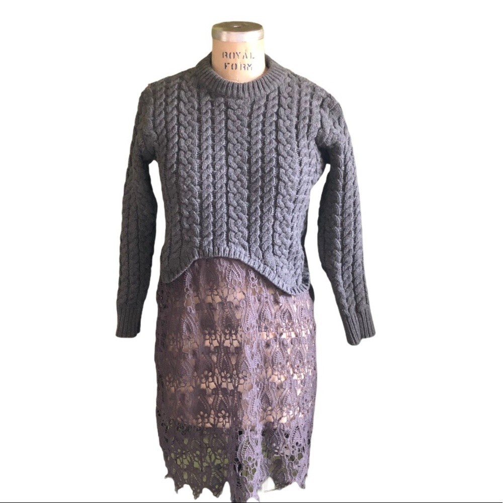 Match Knit Sweater_L